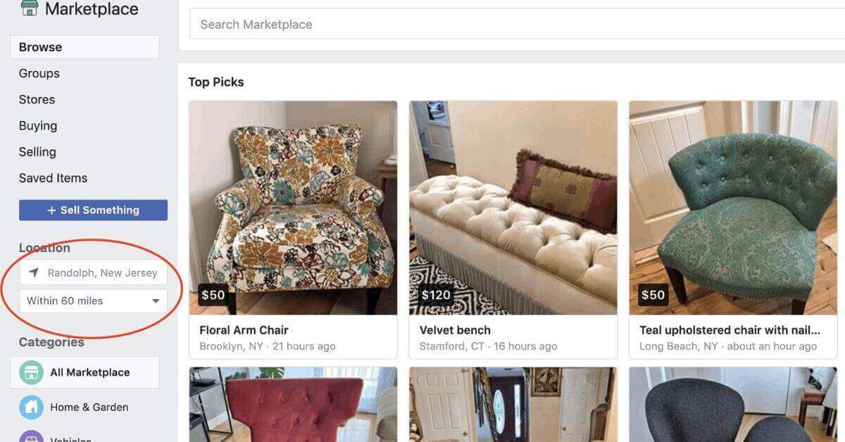 How to sell used furniture on Facebook Marketplace